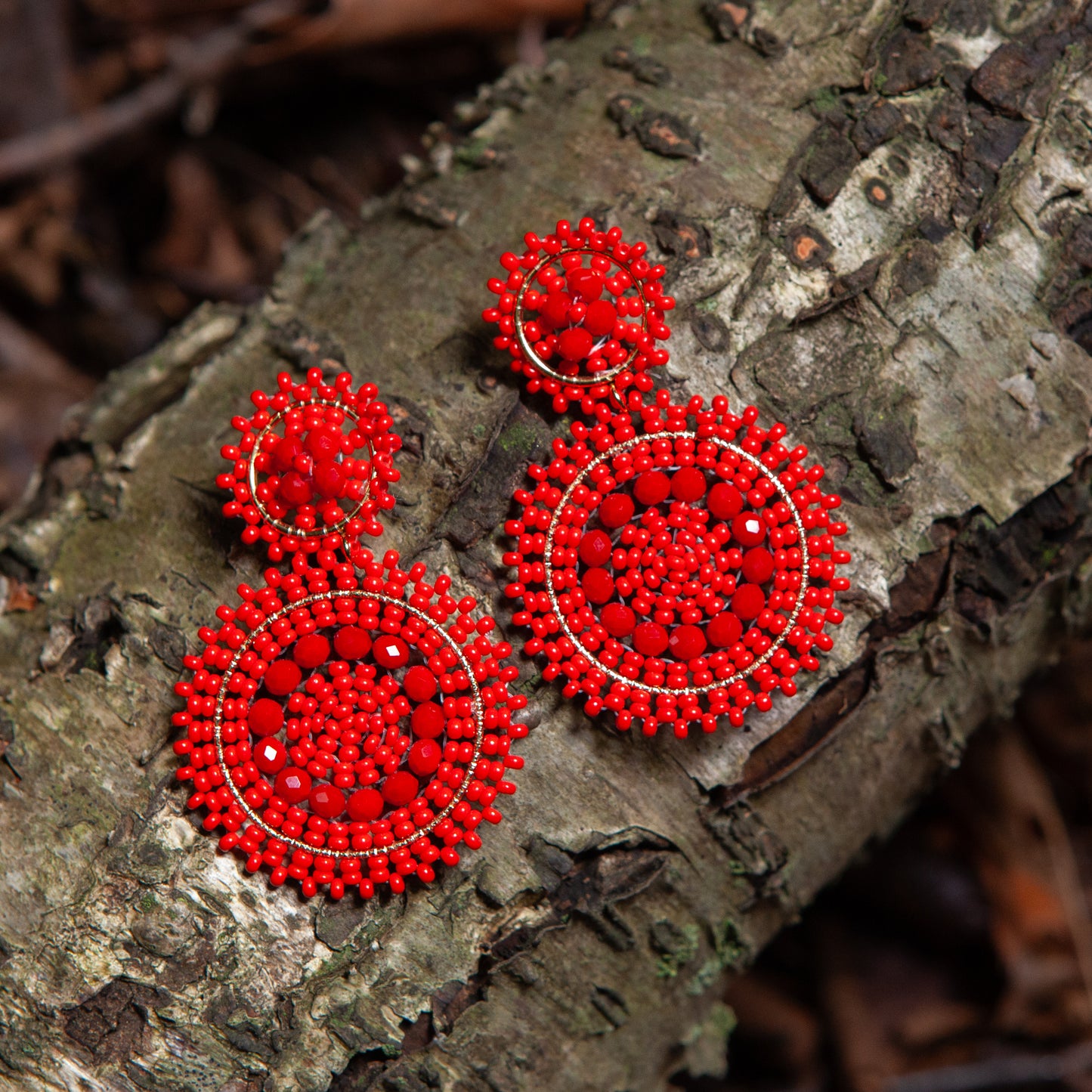 Hand made Beads Sunshine Earrings